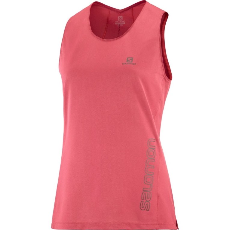 Pink Salomon Sense Aero Women's Tanks | PH 51209I